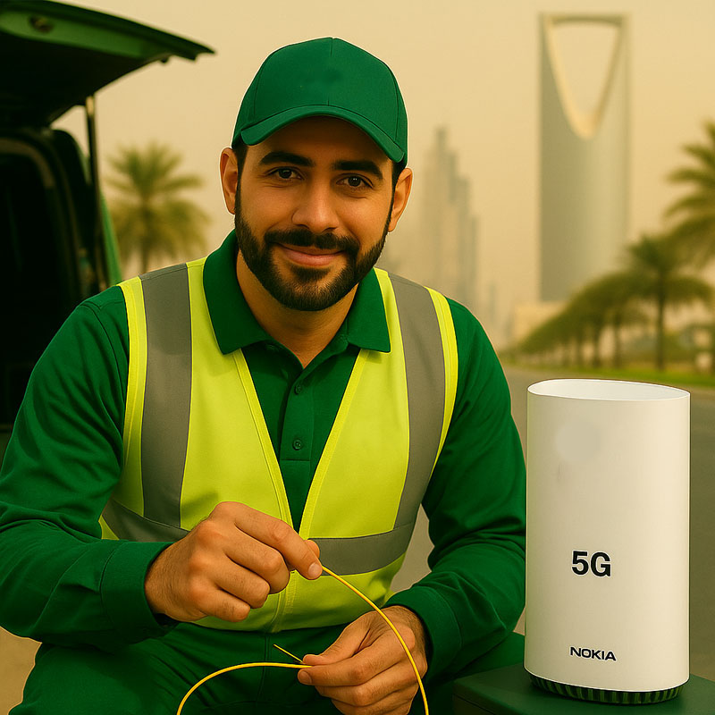 مندوب ألياف بصرية يقدم أسرع إنترنت في السعودية